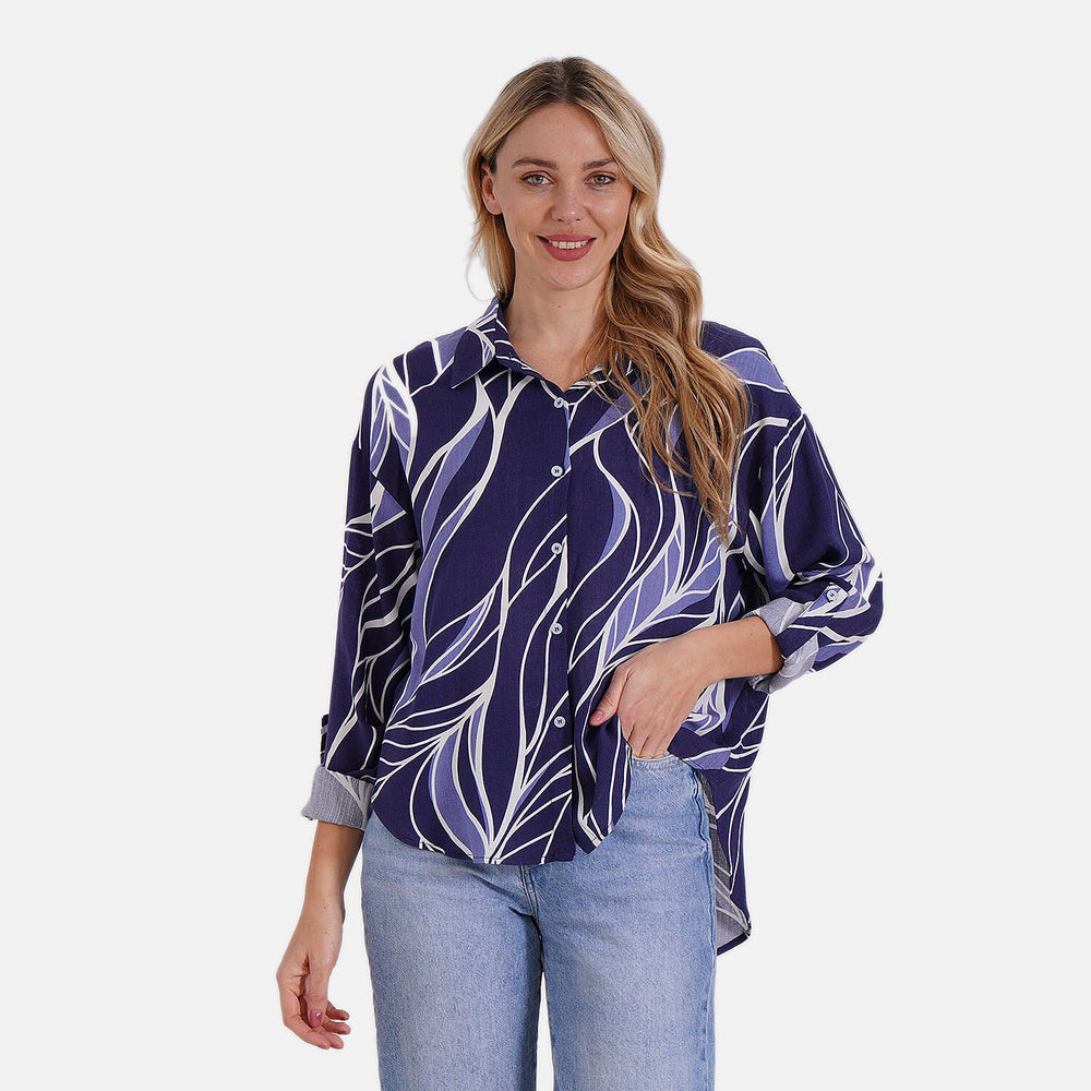 Styled By Shirt (Size - S-M) - Blue & White