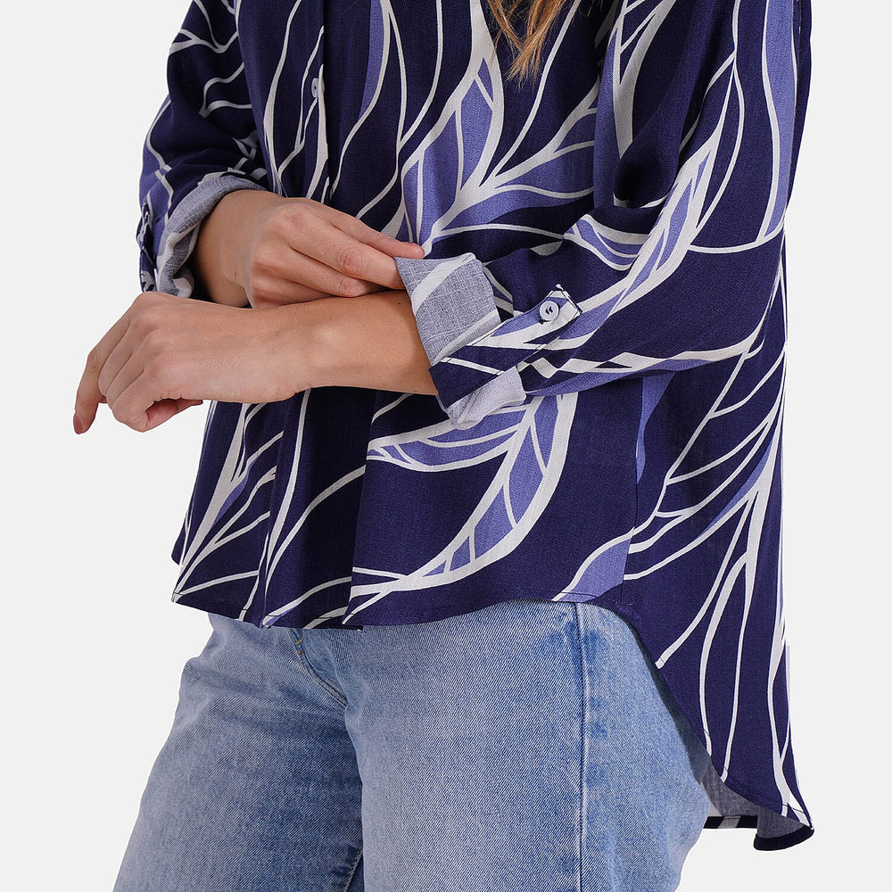 Styled By Shirt (Size - S-M) - Blue & White