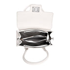 Stylish Off White Rectangular Crossbody Bag with Top Handle