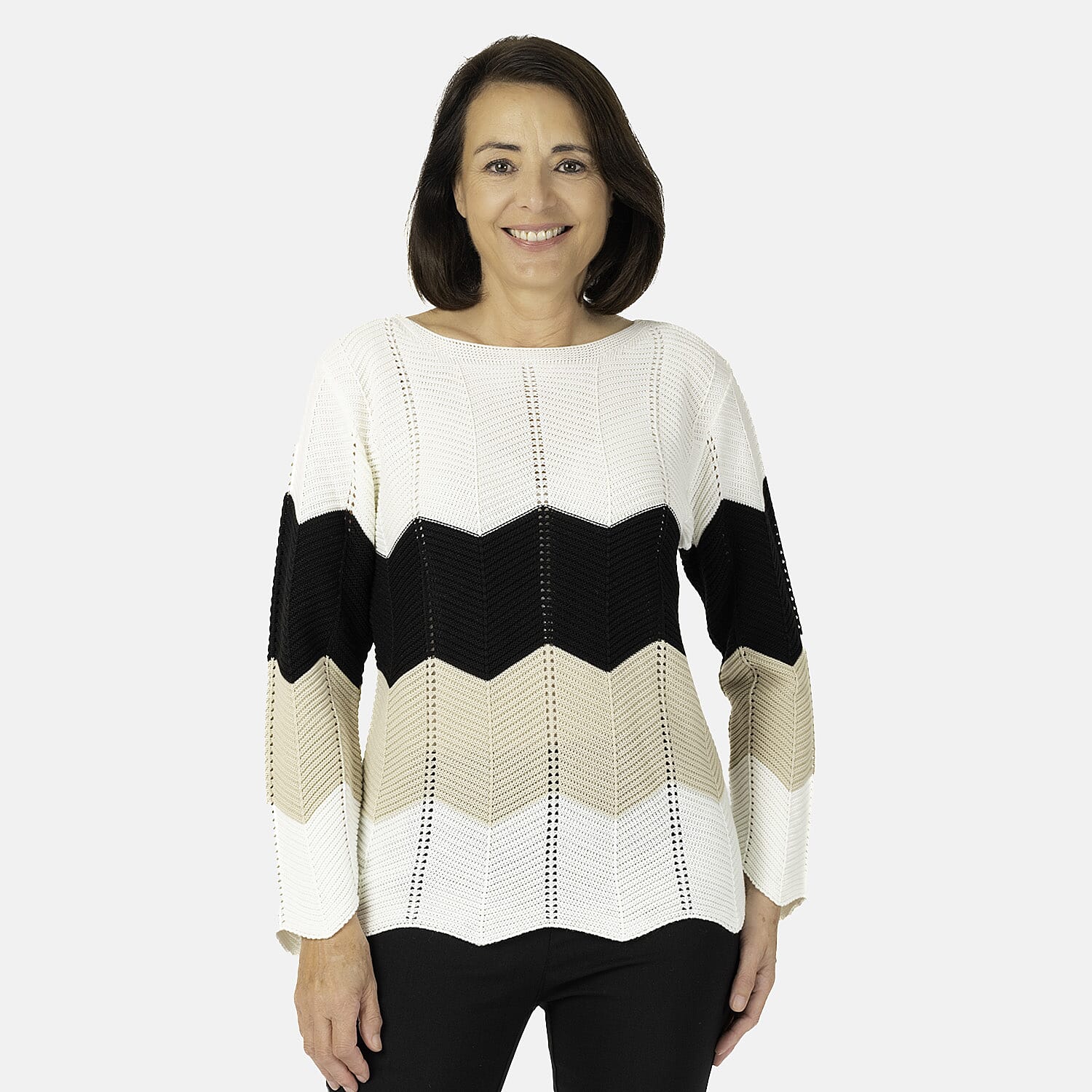 Sugar Crisp Acrylic Knitted Jumper (Size 1x1 cm) - Camel