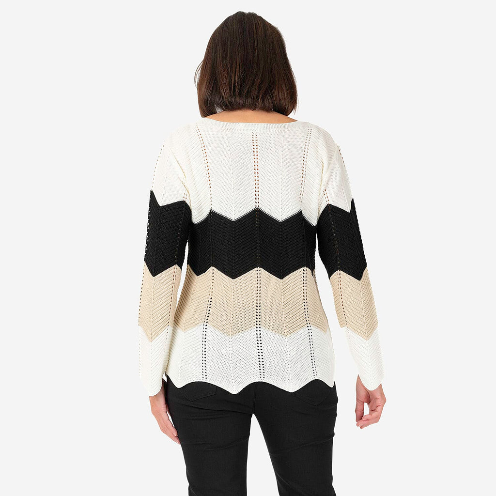 Sugar Crisp Acrylic Knitted Jumper (Size 1x1 cm) - Camel