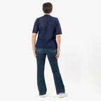 Sugar Crisp 2-In-1 Cardigan Top (Size M) - Navy