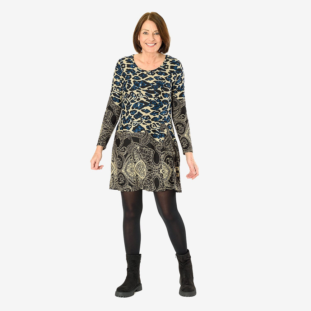 Sugar Crisp Animal Printed Tunic (Size L) - Beige