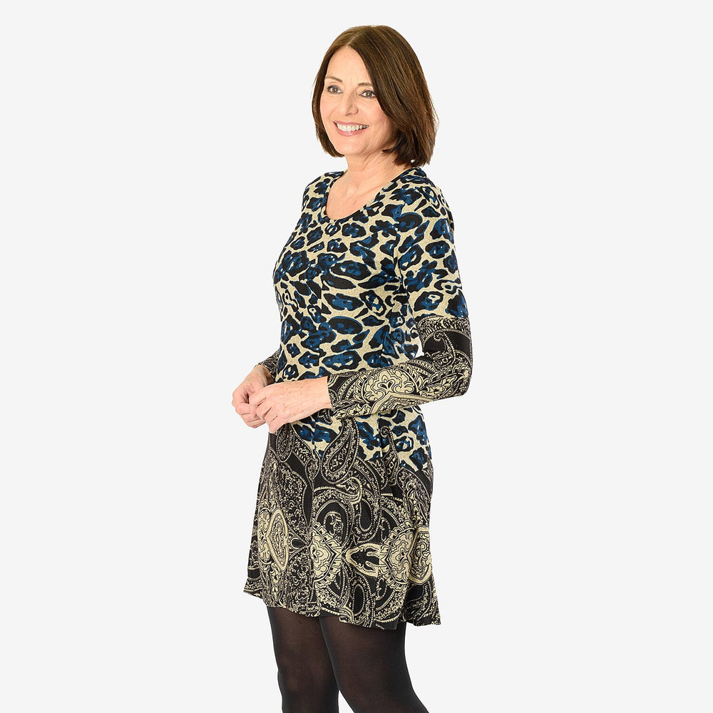 Sugar Crisp Animal Printed Tunic (Size L) - Beige