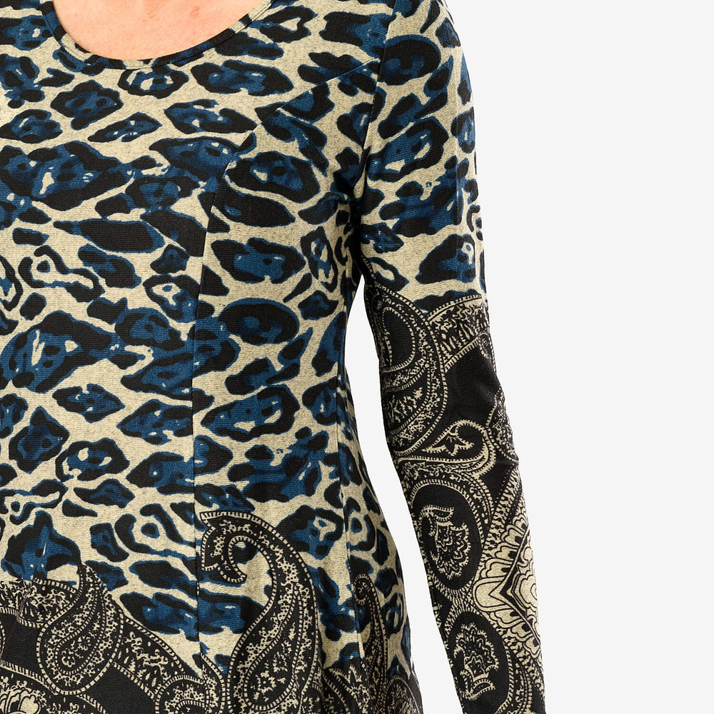 Sugar Crisp Animal Printed Tunic (Size L) - Beige