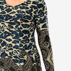 Sugar Crisp Animal Printed Tunic (Size L) - Beige