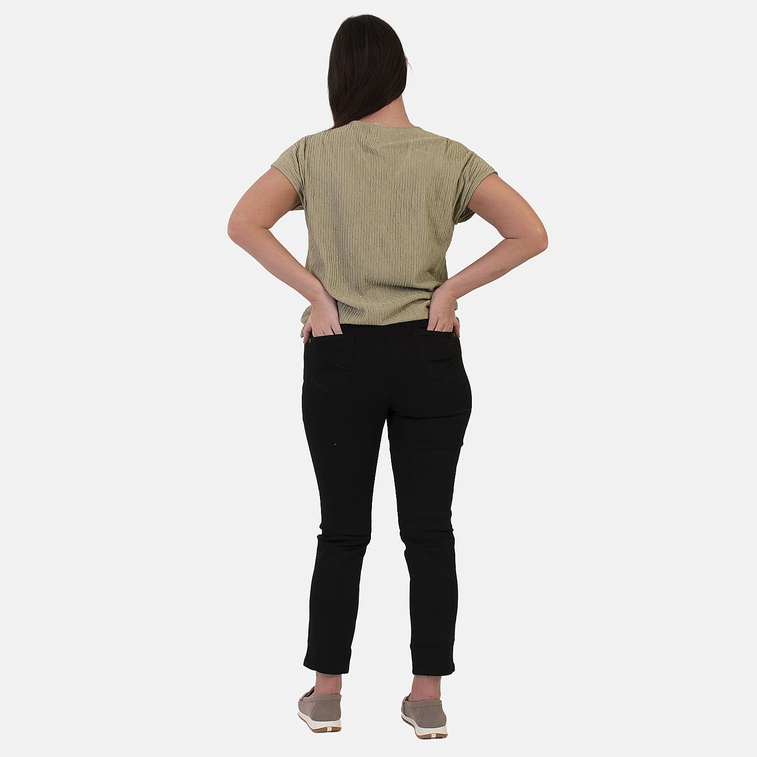 Sugar Crisp Classic Stretch Denim Jeans (Size 16) - Black