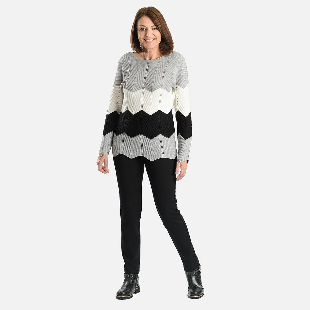 Sugar Crisp Acrylic Knitted Jumper (Size 1x1 cm) - Silver