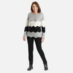 Sugar Crisp Acrylic Knitted Jumper (Size 1x1 cm) - Silver