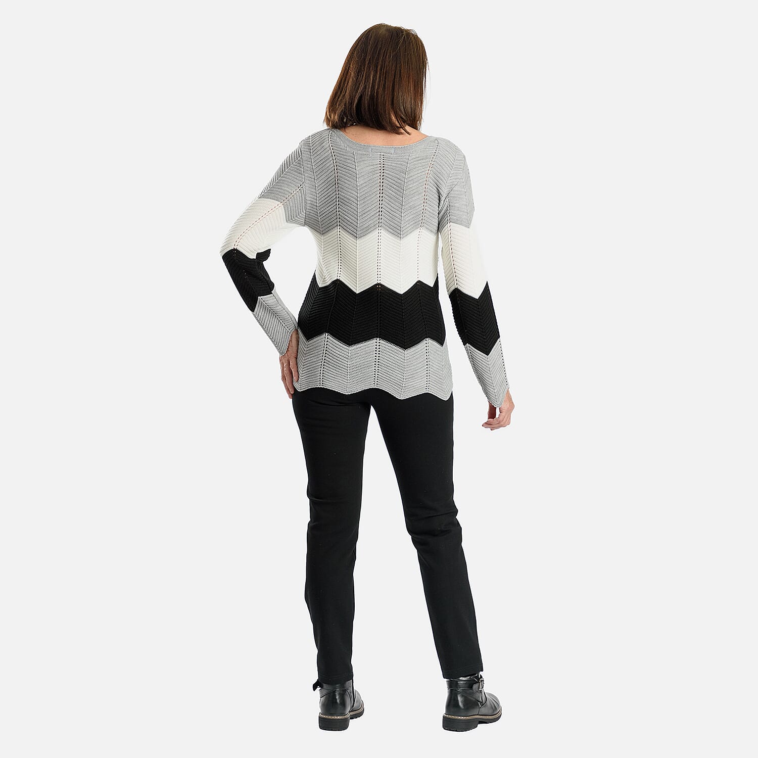 Sugar Crisp Acrylic Knitted Jumper (Size 1x1 cm) - Silver