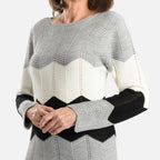 Sugar Crisp Acrylic Knitted Jumper (Size 1x1 cm) - Silver