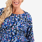 Sugar Crisp Knitted Top (Size - Large) - Blue
