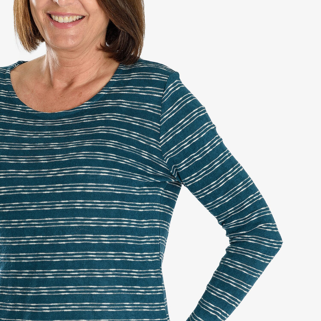 Sugar Crisp Full Sleeve Blouse (Size - M) - Teal