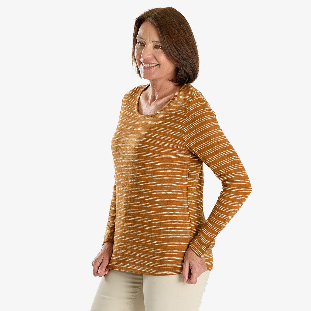 Sugar Crisp Full Sleeve Blouse (Size - S) - Mustard
