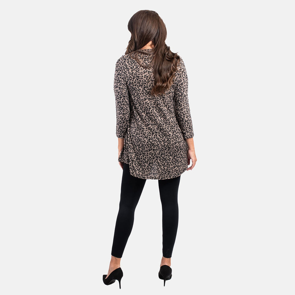 Sugar Crisp Polyester Tunic (Size 1x1 cm) - Black