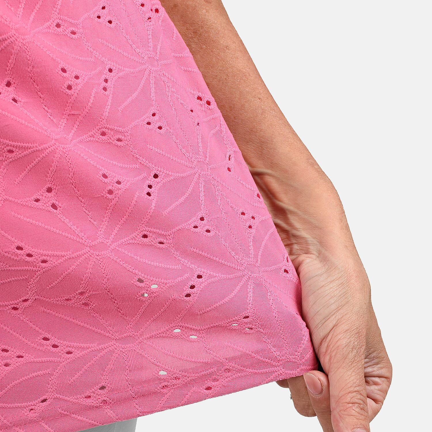 Polyester Top (Size 1x1 cm) - Cerise