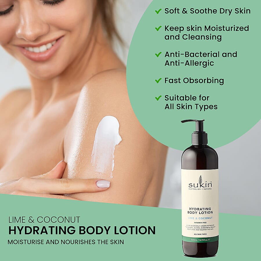 Sukin-Lime and Coconut Body Lotion - 500ml