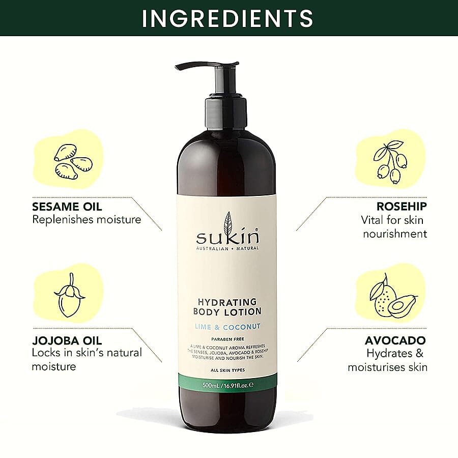 Sukin-Lime and Coconut Body Lotion - 500ml