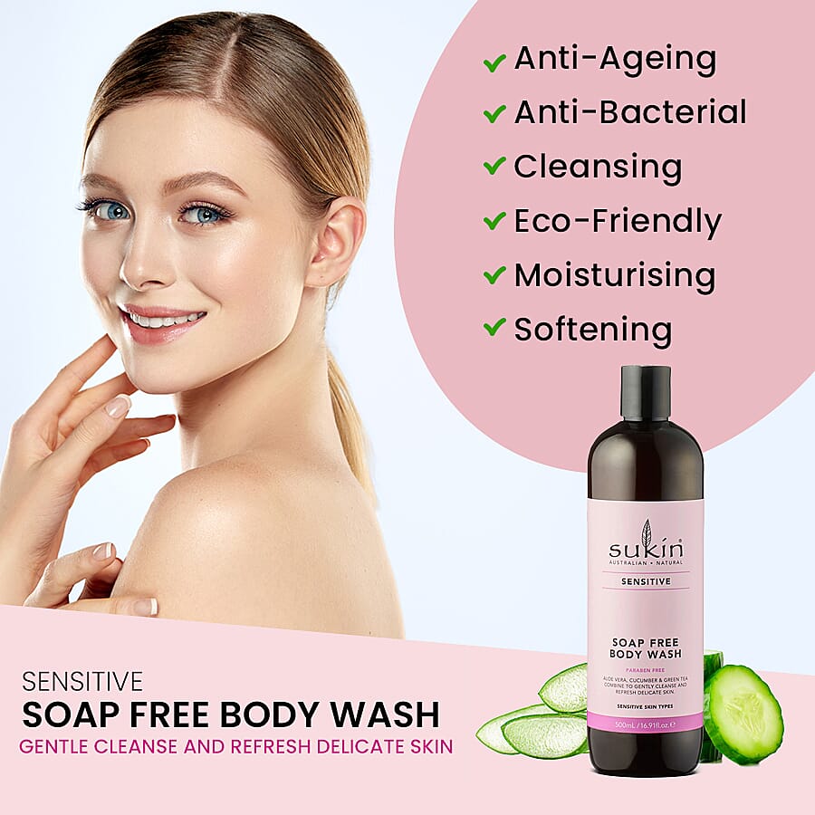 Sukin-Sensitive Soap Free Body Wash - 500ml