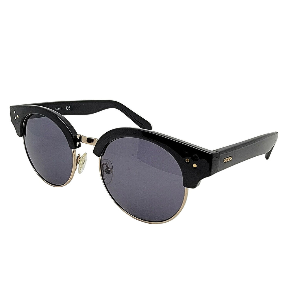 Summer Closeout- GUESS Black - Gold Half Rim Sunglasses