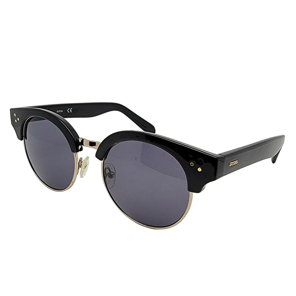 Summer Closeout- GUESS Black - Gold Half Rim Sunglasses