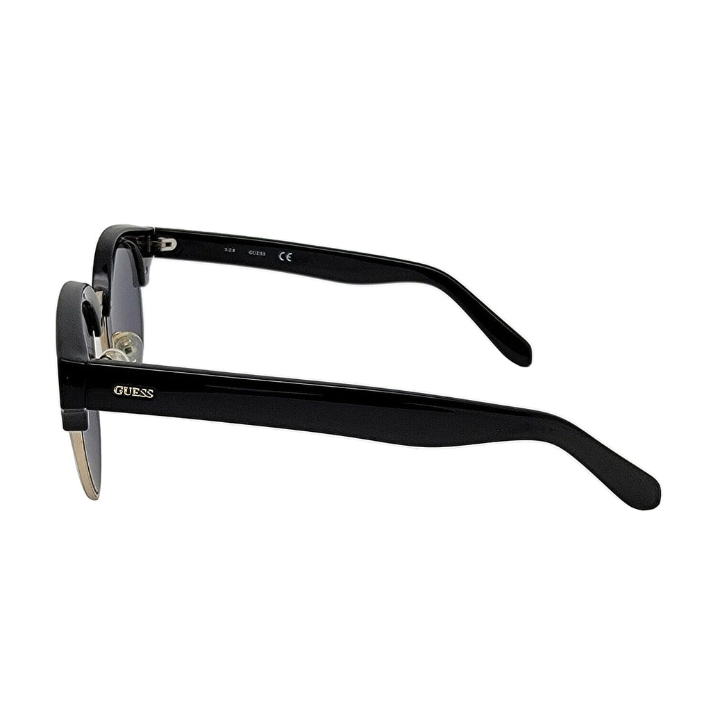Summer Closeout- GUESS Black - Gold Half Rim Sunglasses