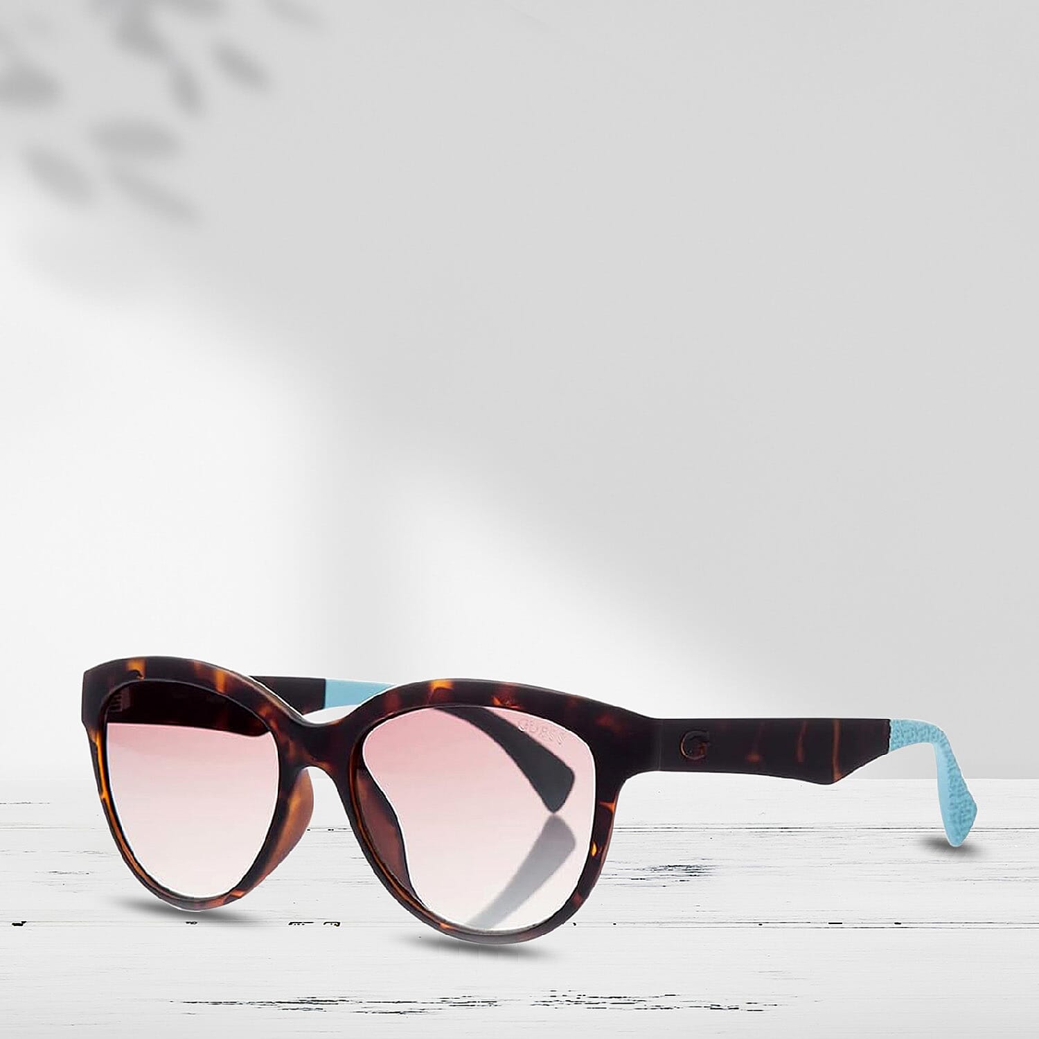 Summer Closeout - GUESS Pink Square Sunglasses with Brown Lenses
