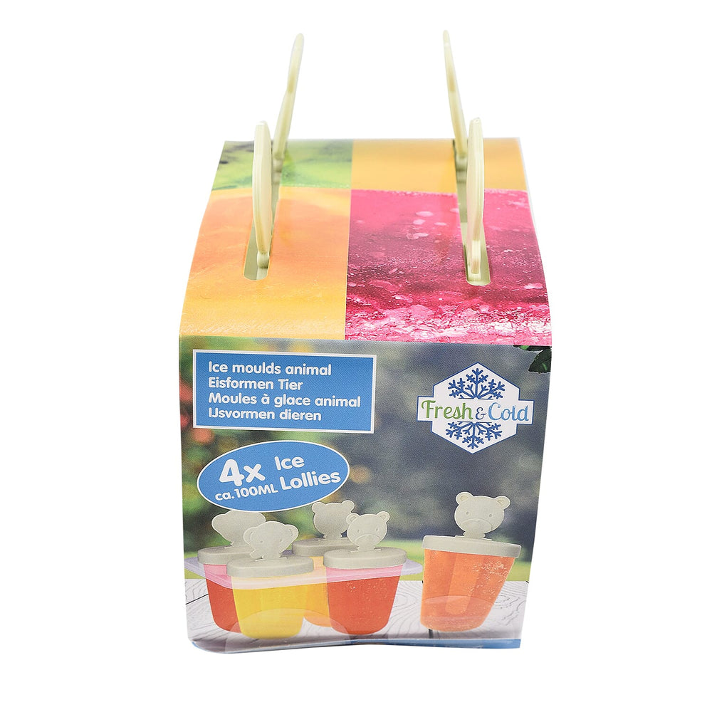 Summer Essentials - Ice Moulds Animals 4Pcs and Ice Cube Square 20Pcs - Multi