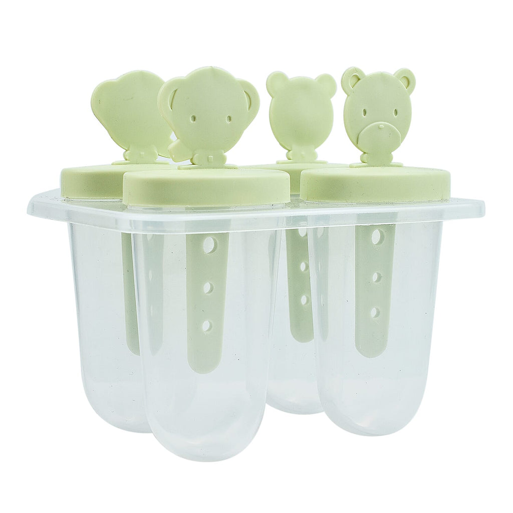 Summer Essentials - Ice Moulds Animals 4Pcs and Ice Cube Square 20Pcs - White