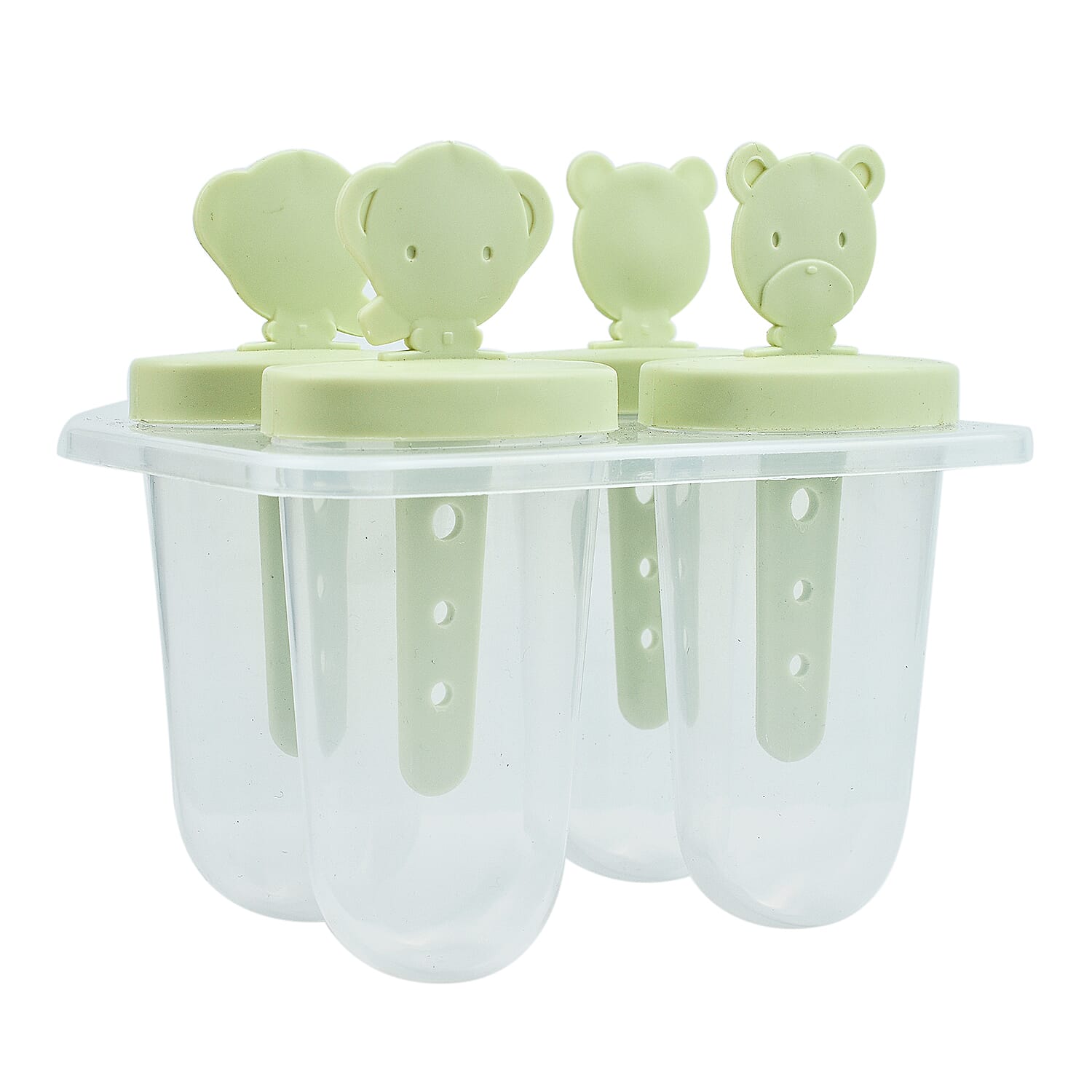 Summer Essentials - Ice Moulds Animals 4Pcs and Ice Cube Square 20Pcs - White