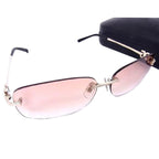 Summer Special Closeout Deal- DOLCE - GABBANA Rimless Sunglasses - Pink