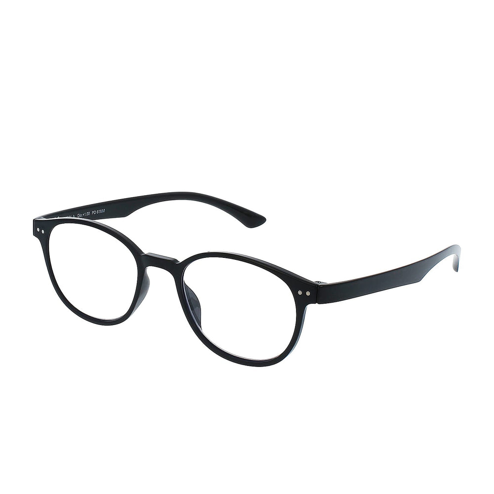 SWISS MADE Blue Light Reading Glass with UV 400 Protection- Black (Power_2.5)