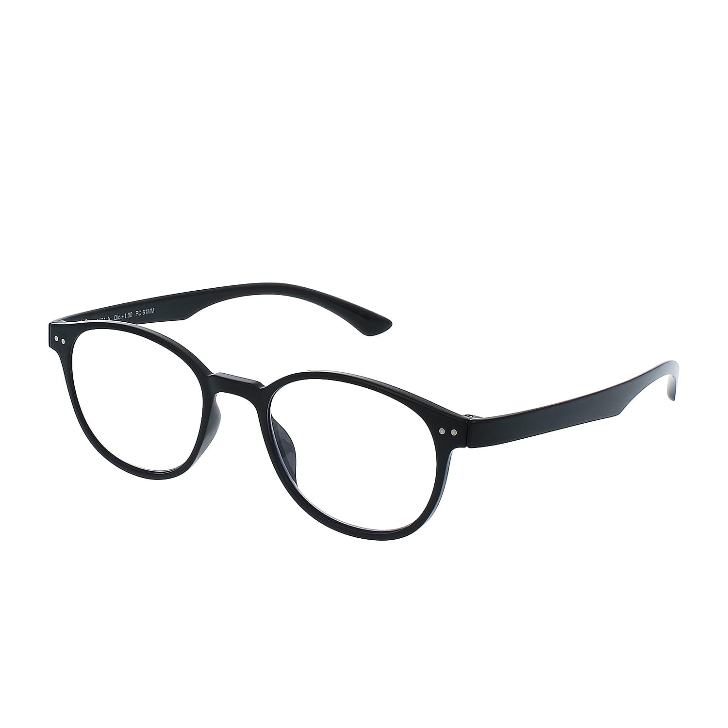 SWISS MADE Blue Light Reading Glass with UV 400 Protection- Black (Power_2.5)