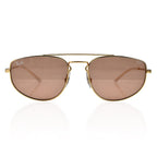 RAY BAN CLOSE OUT - Unisex Rectangle Sunglasses - Gold