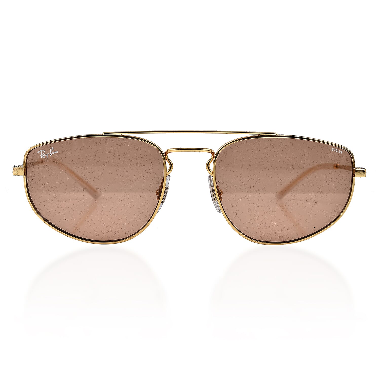 RAY BAN CLOSE OUT - Unisex Rectangle Sunglasses - Gold