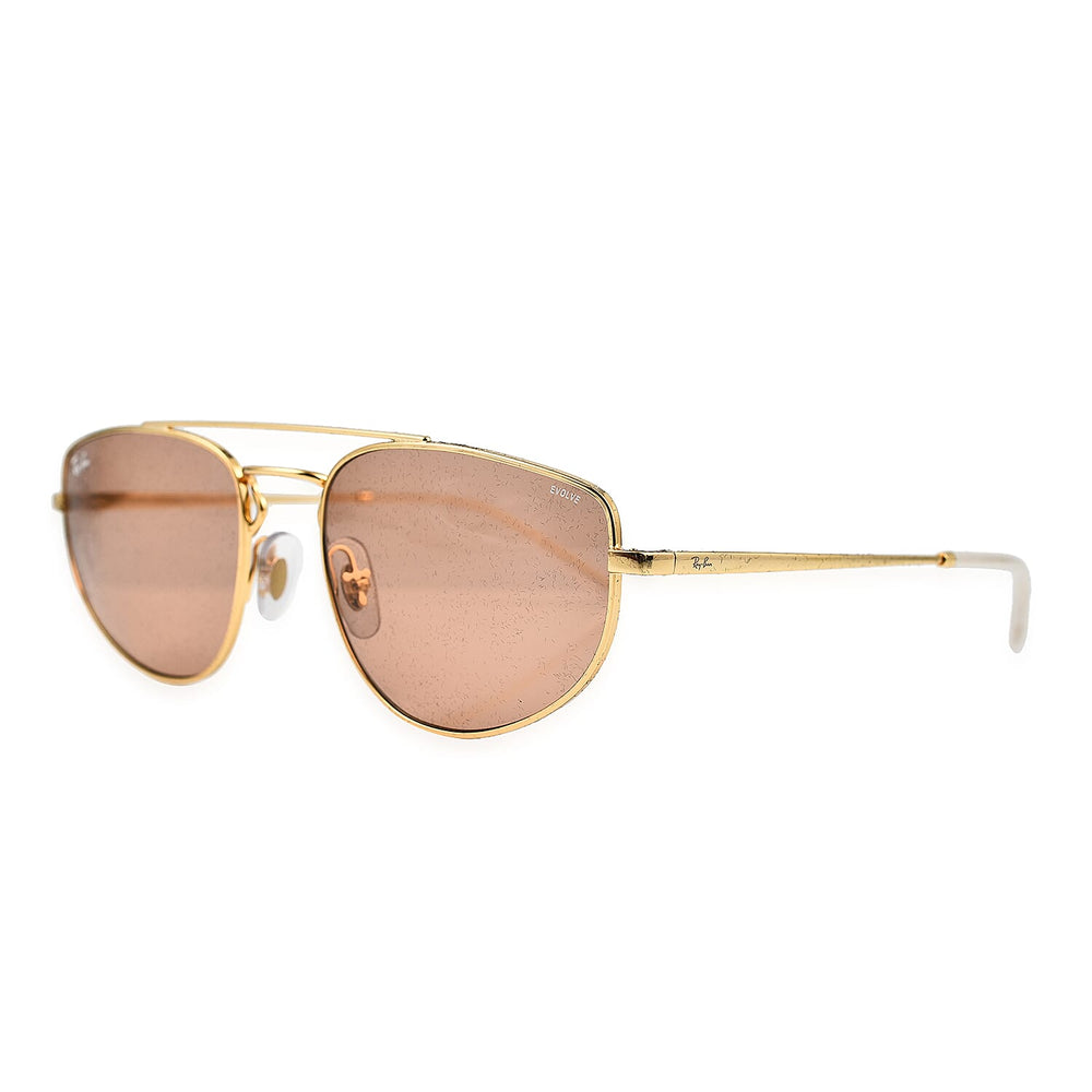 RAY BAN CLOSE OUT - Unisex Rectangle Sunglasses - Gold