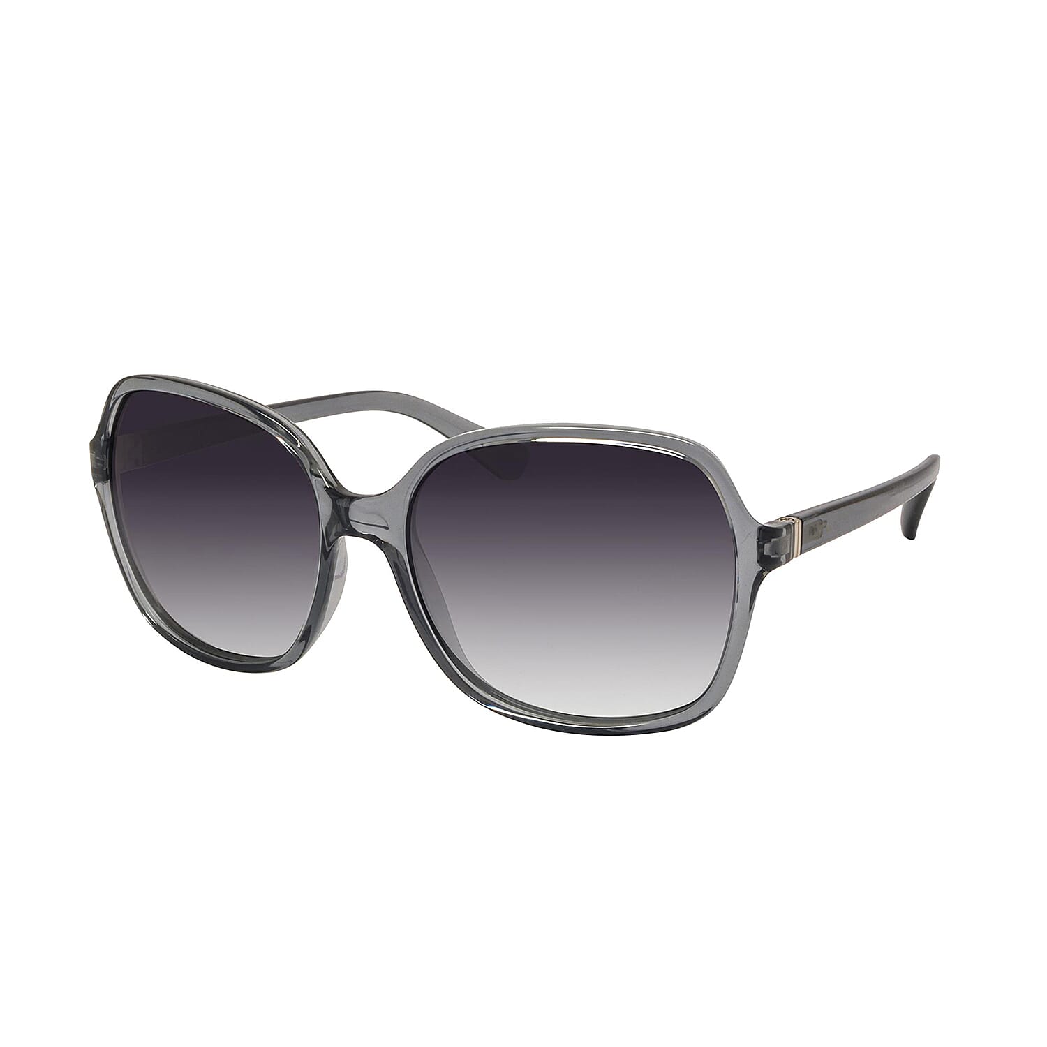 SWISS MADE Ultra Polarizing UV 400 Protected Sunglasses with Blue Light Filter - Grey & Gold