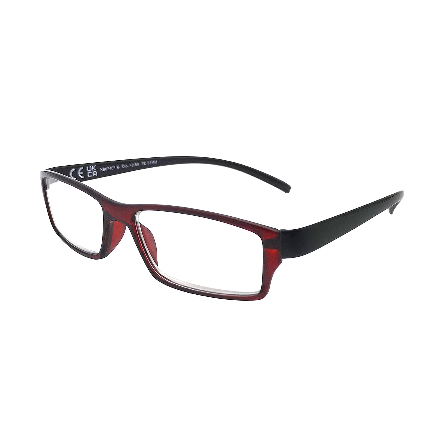 Blue Light Neckhold Reading Glass (Power -3.5) - Red - Black