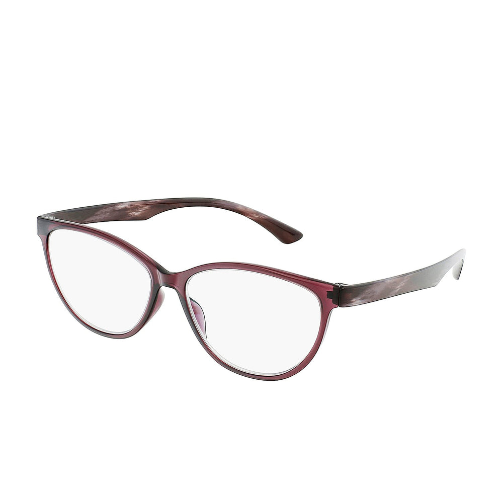 SWISS MADE Blue Light Reading Glass with UV 400 Protection- Violet Marble (Power_3.5)