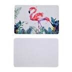 Super Absorbent Flamingo Pattern Diatomaceous Earth Bath Mat (Size 60x39cm)  - Red - Green