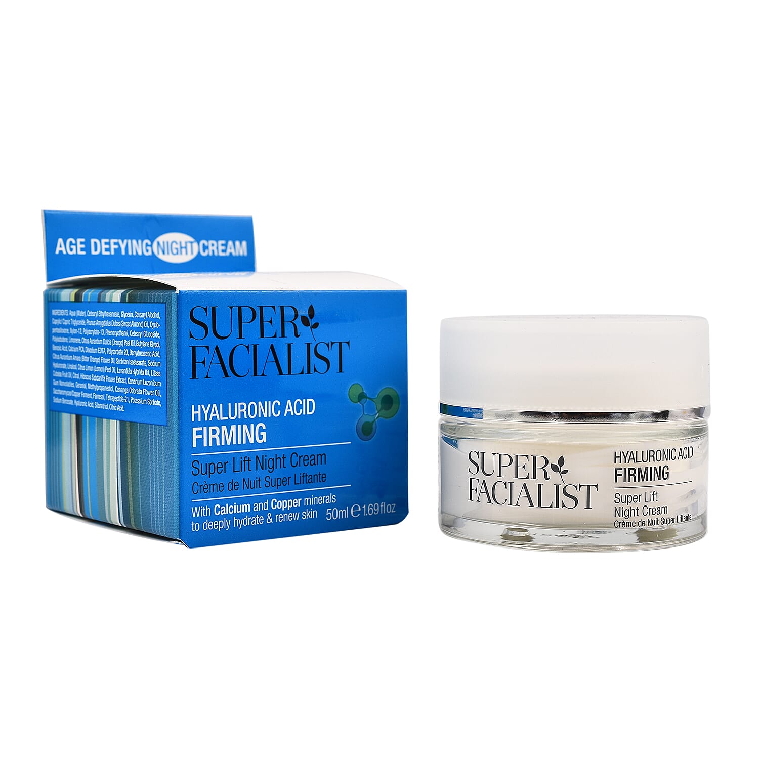 Super Facialist 50ml Hyaluronic Acid Night Cream Firming Super Lift
