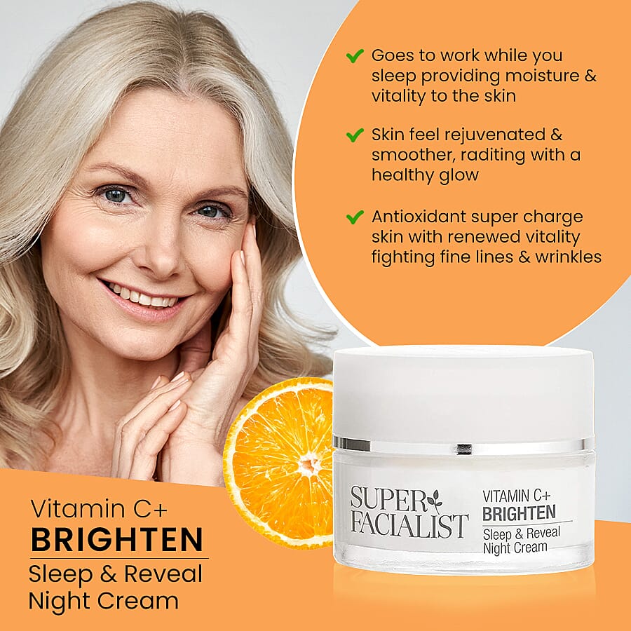 Super Facialist 50ml Vitamin C Night Cream Sleep - Reveal