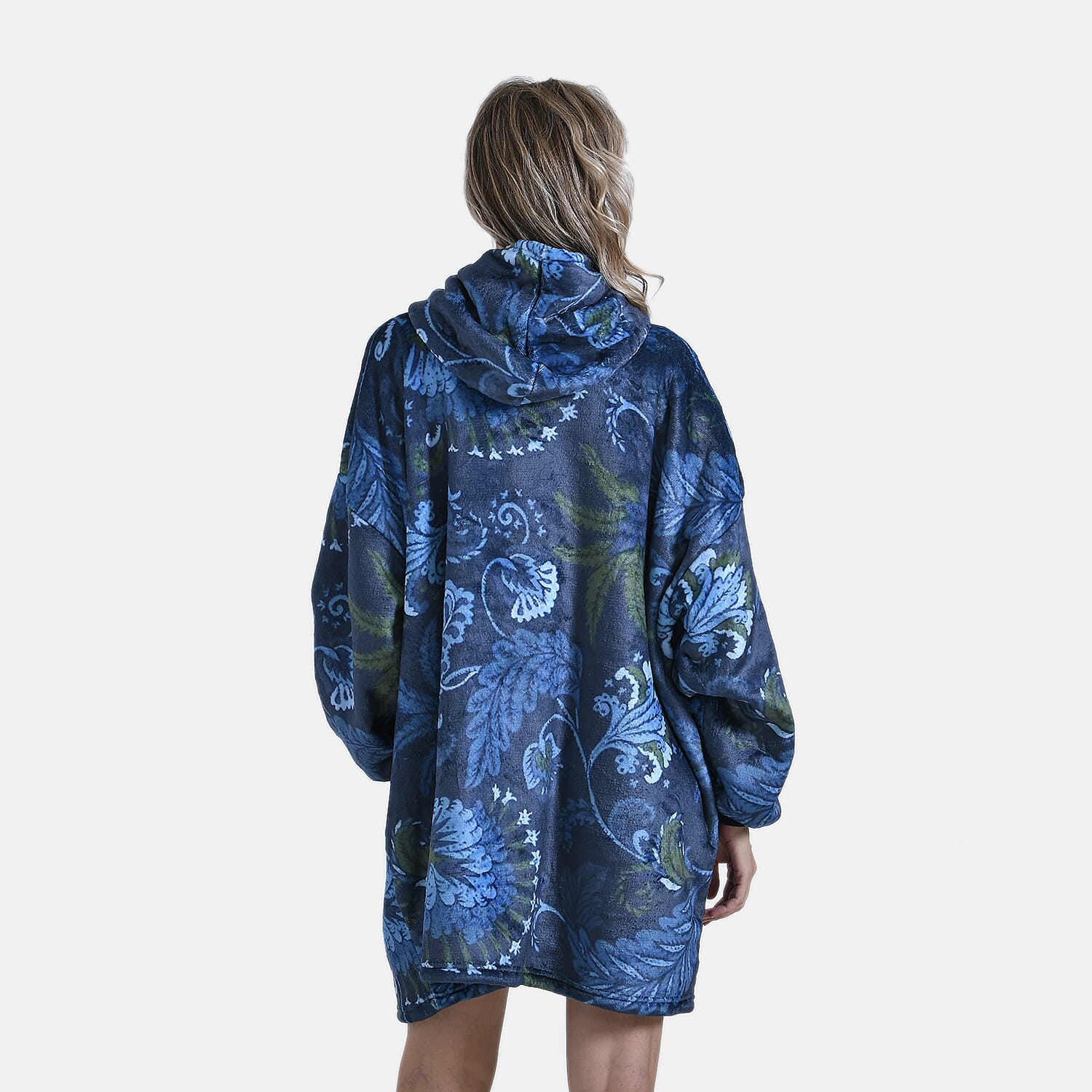 Super Soft Fleece Hoodie Blanket - Black