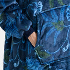 Super Soft Fleece Hoodie Blanket - Black