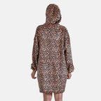 Super Soft Fleece Hoodie Blanket - Brown