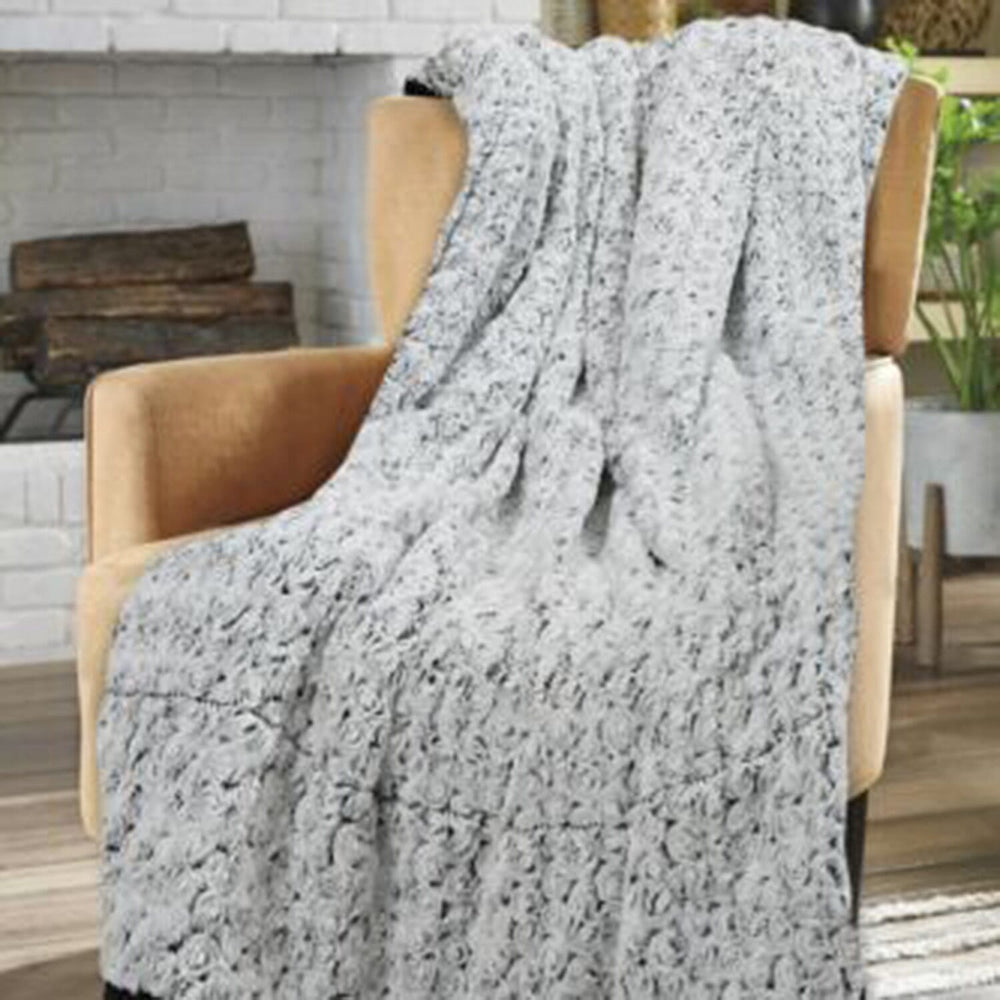 Super Soft Sleep & Snuggle Cozy Throw Blanket (Size 150x130 cm) - Black