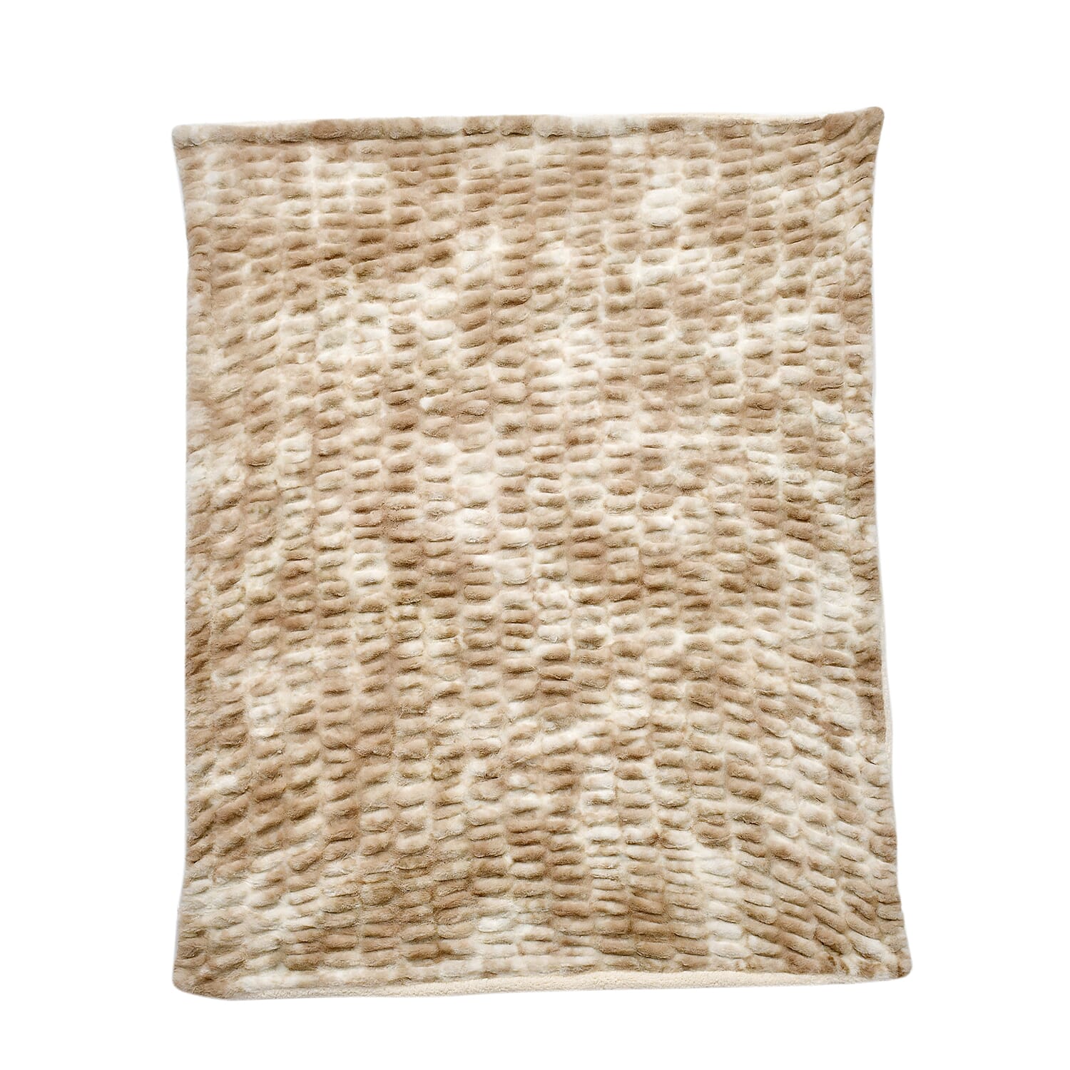 Super Soft Luxurious Faux Fur Blanket 600GSM - Khaki