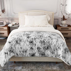 Polyester Patterned Blanket (Size 2000x1 cm) - Grey & Khaki