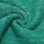 Supersoft Mohair - Like Wool Cozy Mix Blanket with Timeless Appeal (Size 170x130 cm) - Green