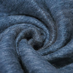 Supersoft Mohair Wool Cozy Mix Blanket with Timeless Appeal (Size 170x130 cm) - Navy